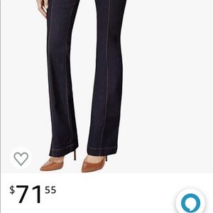 NWT Comfy stretchy smooth fit curvy Inc flare leg denim jeans